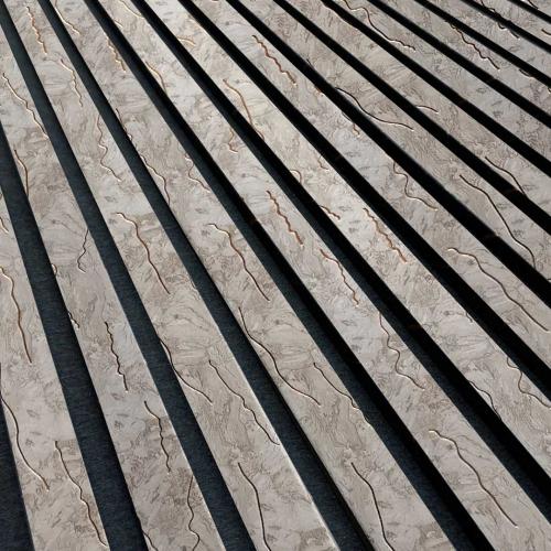 GRETA ACOUSTIC PANELS BEIGE GOLD VEIN 2400X600 (2 SHEETS PER PACK)