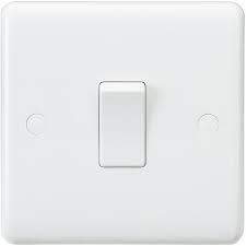 1 GANG 1 WAY 10AX SWITCH CURVED EDGE