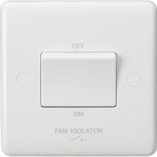 3 POLE FAN ISOLATOR SWITCH CURVED EDGE