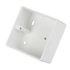 1G 47mm White Back Box Curved edge