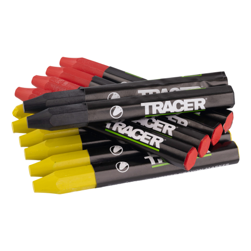 TRACER MIXED CRAYON SET 12PCS (2 BLACK  4 RED  6 YELLOW)