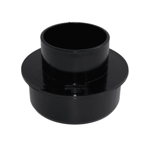 BLACK ROUND DOWNPIPE ADAPTOR 110-68MM REDUCER