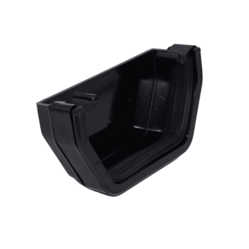 BLACK SQUARE GUTTER EXTERNAL STOPEND