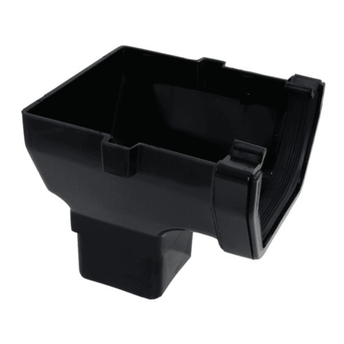 BLACK SQUARE GUTTER STOPEND OUTLET