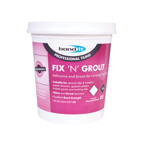 FIX 'N' GROUT TILE ADHESIVE 1.5KG