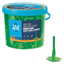 TILE RITE 4MM BIG SPIN HURRICANE TILE SPACER BASES (250PCS)