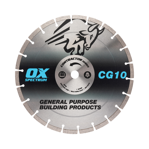 OX CONTRACTOR DIAMOND BLADE 10MM - GENERAL PURPOSE - 230/22.23MM