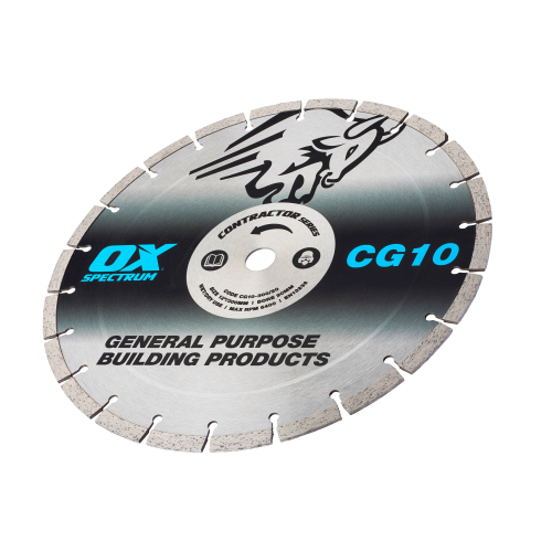 OX CONTRACTOR DIAMOND BLADE 10MM - GENERAL PURPOSE - 300/20MM