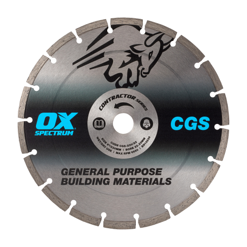 OX CONTRACTOR DIAMOND BLADE - GENERAL PURPOSE - 230/22.23MM