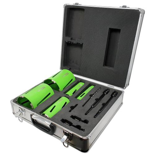 COREPLUS DRY DIAMOND CORE SET 11PCE