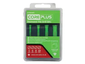 COREPLUS DIAMOND TILE DRILL BIT SET 4PC