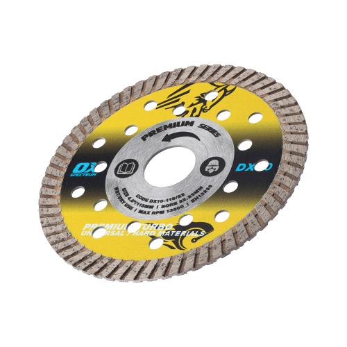 OX PREMIUM DIAMOND BLADE - UNIVERSAL/HARD - 115/22.23MM