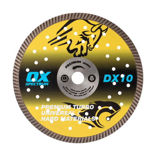 OX PREMIUM DIAMOND BLADE - UNIVERSAL/HARD - 230/22.23MM