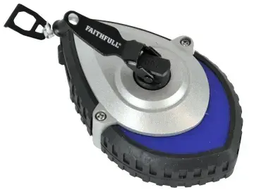 FAITHFULL ALUMINIUM CHALK LINE 30M 6 TO 1