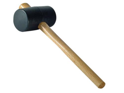 FAITHFULL RUBBER MALLET - BLACK 76MM 3.IN