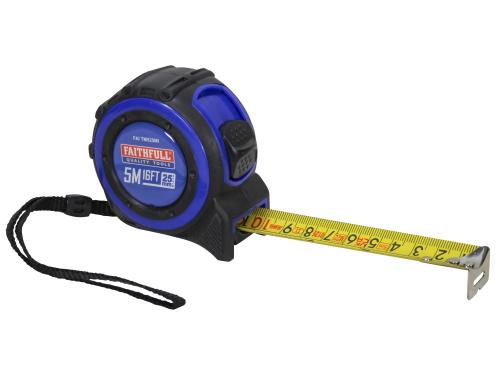 FAITHFULL TAPE MEASURE 5M/16FT 25MM BLADE