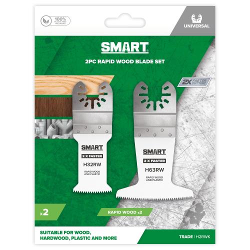 SMART TRADE 2 PIECE RAPID WOOD BLADE KIT