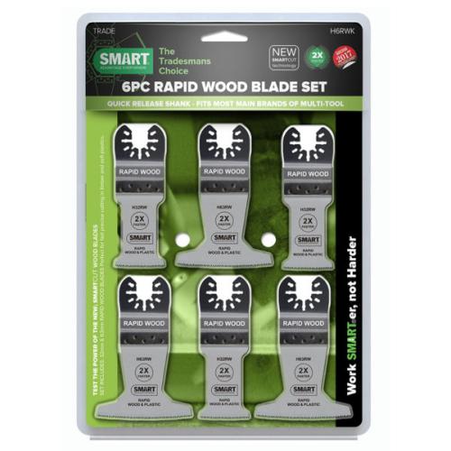 SMART TRADE 6 PIECE RAPID WOOD BLADE KIT