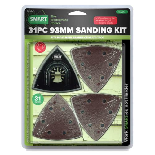 SMART TRADE 93MM COMPLETE SANDING KIT - 31PC