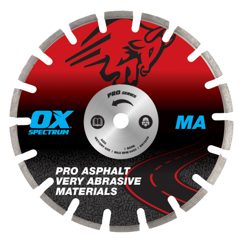 OX PRO SHARK DIAMOND BLADE - ASPHALT - 350/20MM