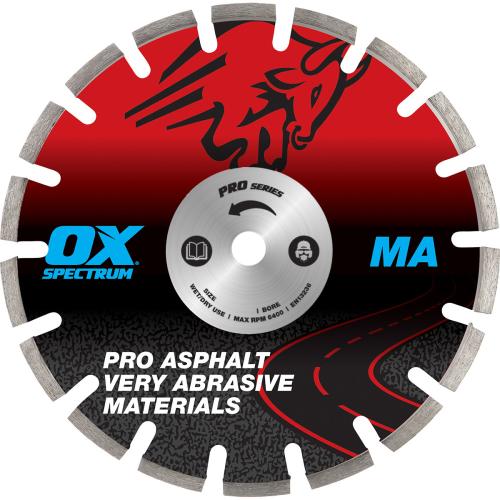 OX PRO SHARK DIAMOND BLADE - ASPHALT - 400/20MM