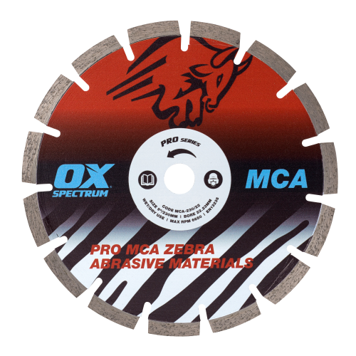 OX PRO ZEBRA DIAMOND BLADE - ABRASIVE - 105/16MM