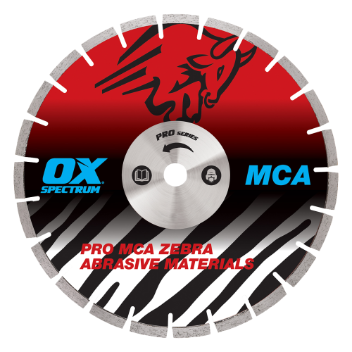 OX PRO ZEBRA DIAMOND BLADE - ABRASIVE - 350/25.4MM