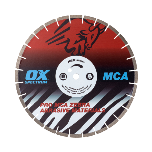 OX PRO ZEBRA DIAMOND BLADE - ABRASIVE - 400/20MM