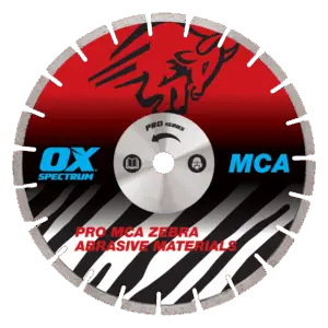 OX PRO ZEBRA DIAMOND BLADE - CONCRETE / ABRASIVE - 500/25.4MM