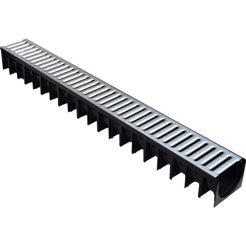 1 MTR DRAIN CHANNEL PLASTIC GALVANISED LID
