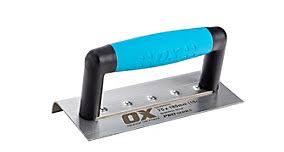 OX PRO NARROW EDGING TROWEL 10MM RADIUS- 75 X 180MM / 3IN X 7IN