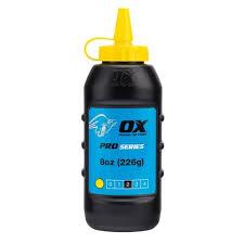 OX PRO YELLOW CHALK REFILL - 226G / 8OZ