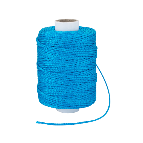OX PRO TOUGH NYLON BRAIDED BUILDERS LINE CYAN - 105M / 350FT
