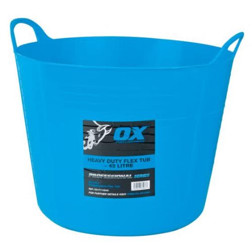 OX PRO HEAVY DUTY FLEXI TUB - 42L / 9 GALLONS