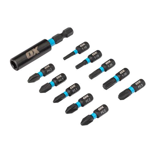OX PRO IMPACT BIT SET 11 PIECE