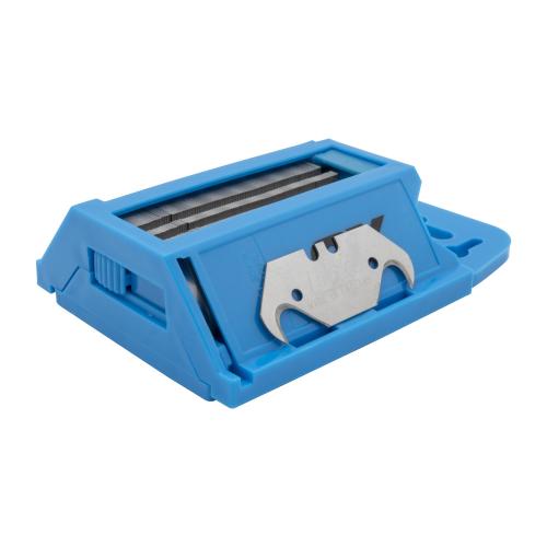 OX PRO HEAVY DUTY HOOKED KNIFE BLADES & DISPENSER (100 PACK)