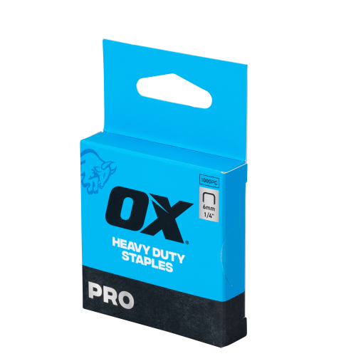 OX PRO HEAVY DUTY STAPLES - 6MM