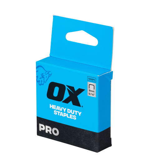 OX PRO HEAVY DUTY STAPLES - 8MM