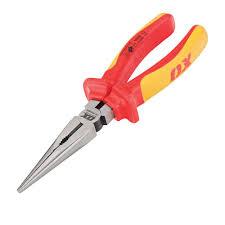 OX PRO VDE LONG NOSE PLIERS - 200MM / 8IN