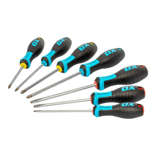 OX PRO 7 PIECE SCREWDRIVER SET - CARD DISPLAY BOX