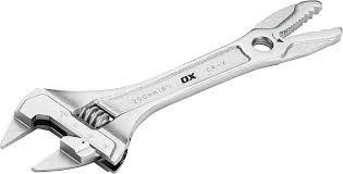 OX PRO SLIM JAW ADJUSTABLE WRENCH - 200MM / 8IN