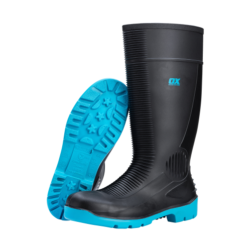 OX SAFETY WELLINGTON BOOT - SIZE 10