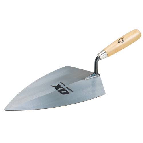 OX TRADE BRICK TROWEL PHILADELPHIA - WOODEN HANDLE - 280MM / 11IN