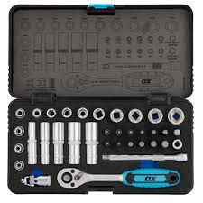 OX TRADE 1/4"DRIVE SOCKET SET - 35 PIECE