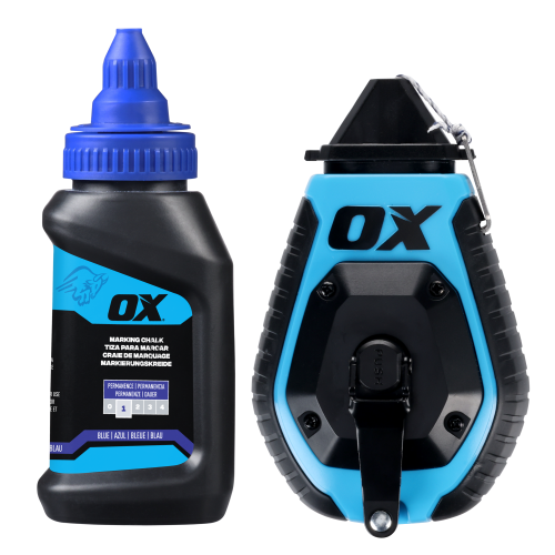 TRADE 30M/100' ABS CHALK REEL W/ GRIP VALUE PACK - STANDARD BOLD LINE / 6:1 GEAR RATIO