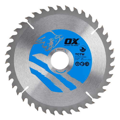 OX WOOD CUTTING TOOLS CIRCULAR SAW BLADE 184/30MM  40 TEETH ATB