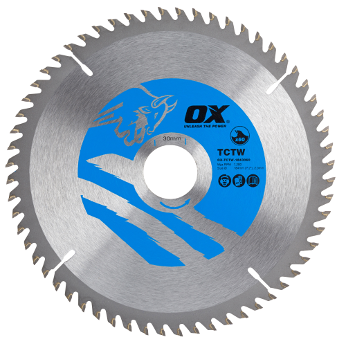 OX WOOD CUTTING TOOLS CIRCULAR SAW BLADE 184/30MM  60 TEETH ATB