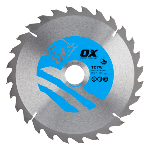 OX WOOD CUTTING TOOLS CIRCULAR SAW BLADE 216/30MM  28 TEETH ATB