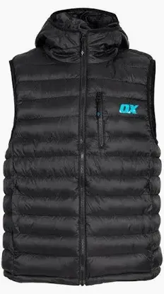 OX RIBBED PADDED GILET (BLACK) - S