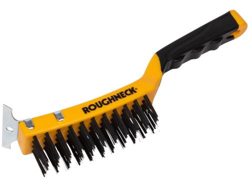 ROUGHNECK SOFT GRIP C/S WIRE BRUSH 12IN